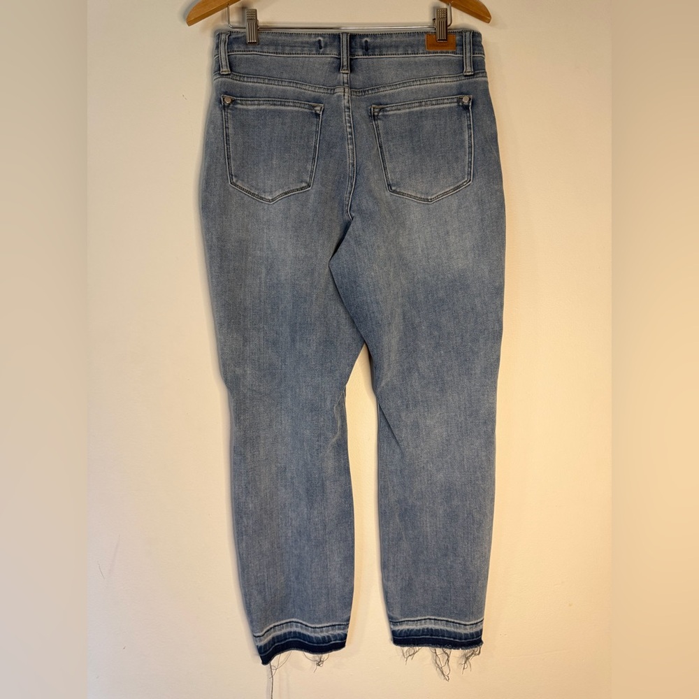 Judy Blue 7/28 High Rise Skinny Jeans Raw Hem Stretch Denim Women - Picture 5 of 6